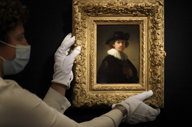 Rembrandt self-portrait sells for $18.7 million at Sotheby's
